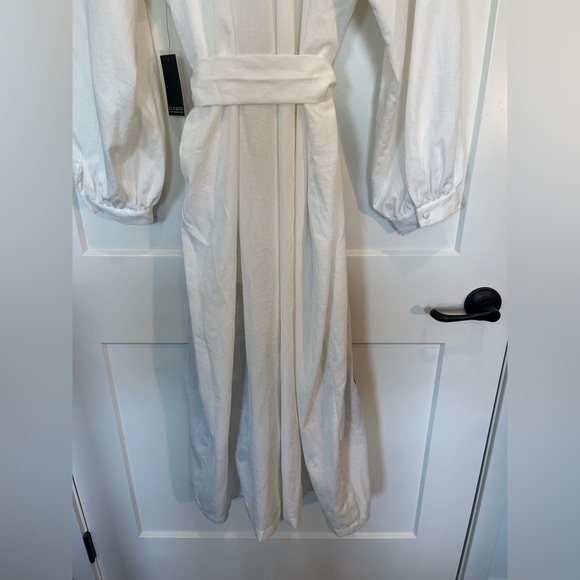 ELOQUII Relaxed White Applique Button Down Giraffe Dress Resort Safari 20 NWT - Picture 15 of 16